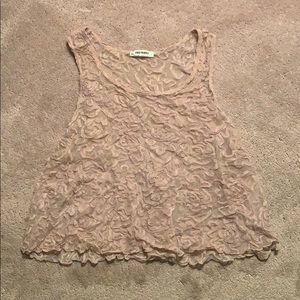Free people lace crop top